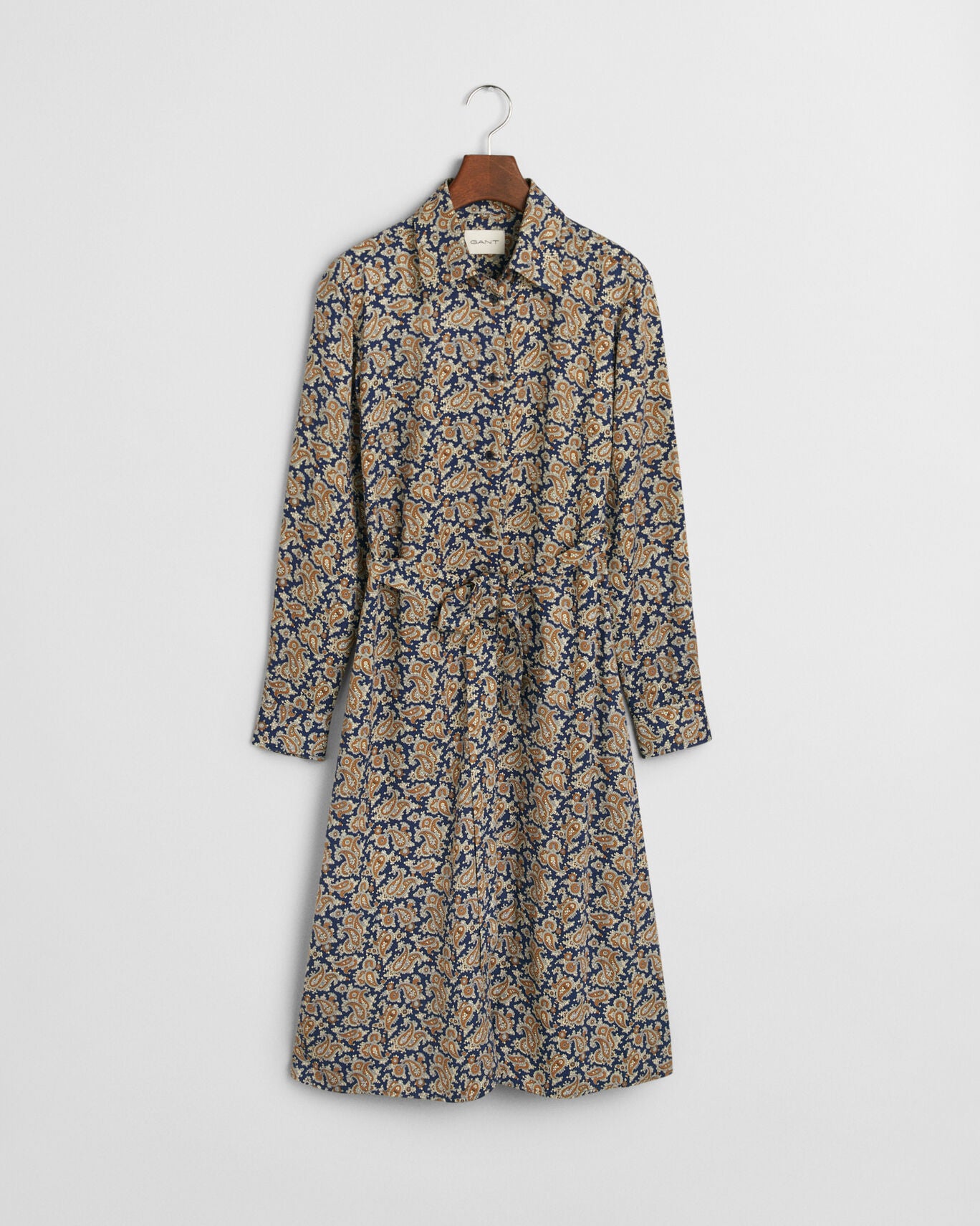 gant shirt dress Gant Belted Shirt Dress | Green