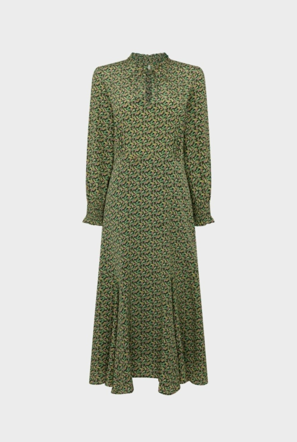 Really Wild Clothing Liberty Print Pintuck Shirt Dress Green Leaves from Hamilton Hatt Really Wild Clothing Liberty Print Pintuck Shirt Dress Green Leaves from Hamilton Hatt