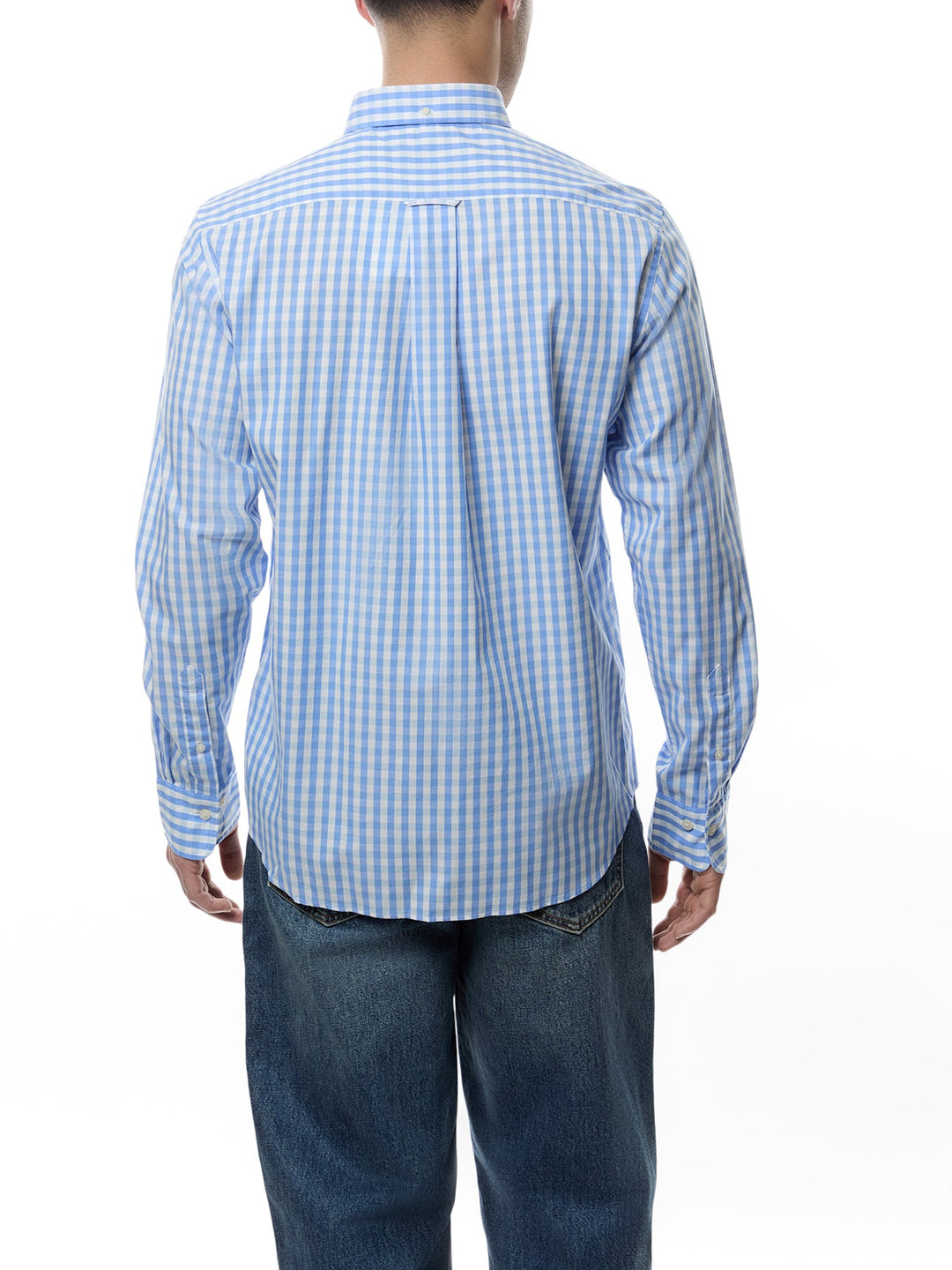 GANT Regular Classic Poplin Gingham Shirt, Perfect Blue