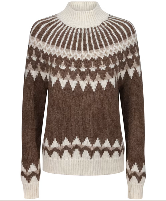 Hunt & Hall, The Ledbury Jumper in Brown