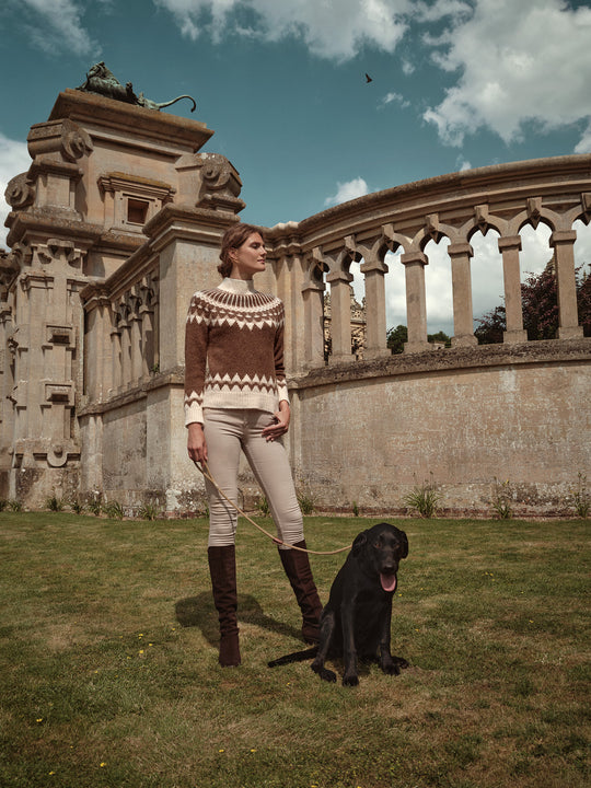 Hunt & Hall, The Ledbury Jumper in Brown