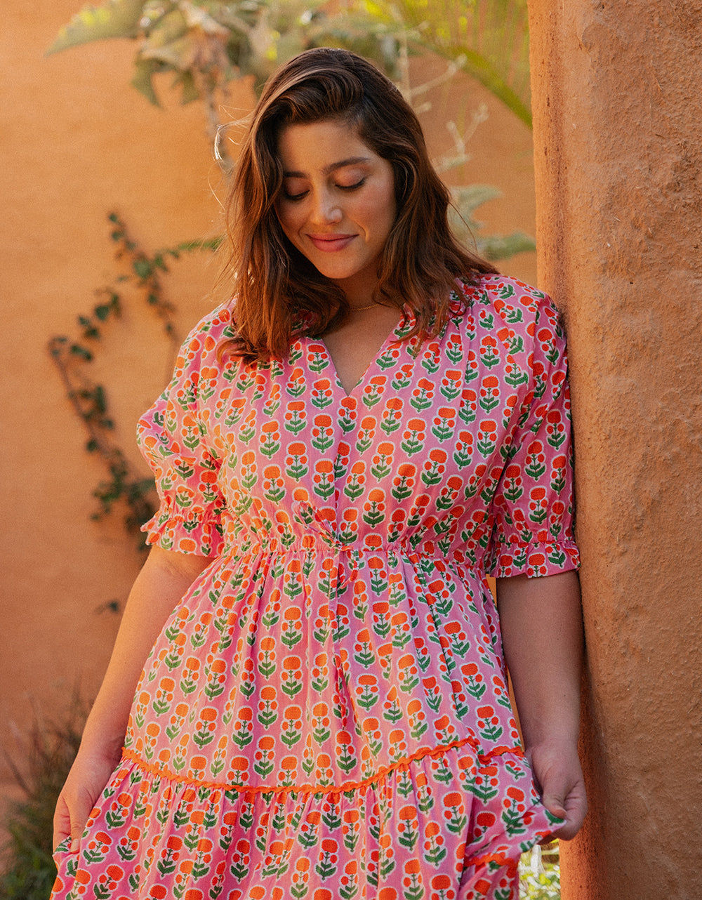 Pink City Prints, Marigold Buta Calypso Dress – Hamilton Hatt Pink City Prints, Marigold Buta Calypso Dress – Hamilton Hatt