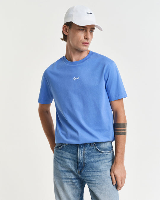 GANT Small Graphic T-Shirt, Perfect Blue