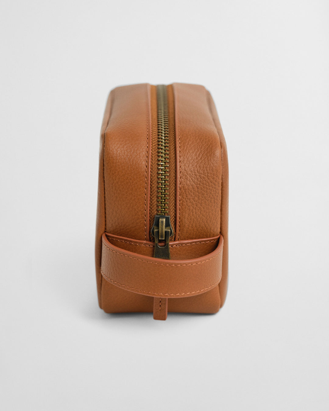 GANT Leather Toiletry Bag, Cognac