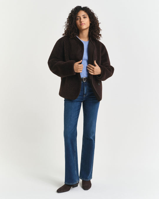 GANT Women's Slim Fit Flared Jeans, Dark Vintage Blue