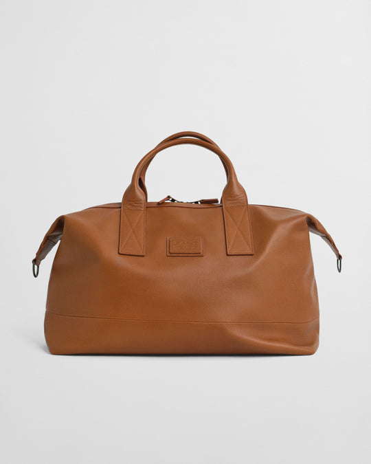 GANT Leather Duffel Bag, Cognac