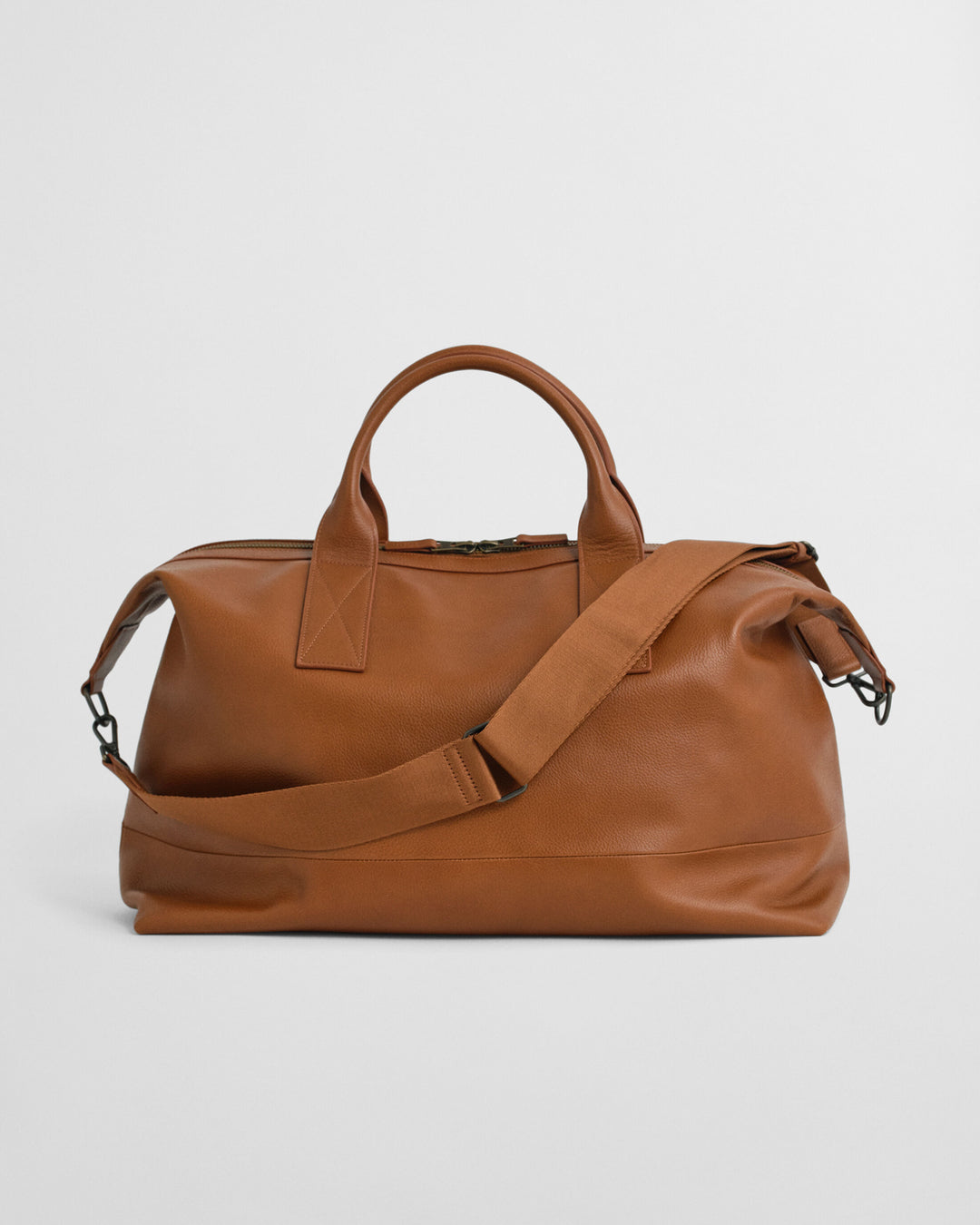 GANT Leather Duffel Bag, Cognac