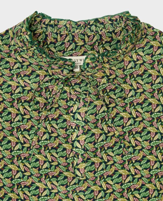 Really Wild Clothing Liberty Print Pintuck Shirt Dress Green Leaves from Hamilton Hatt Really Wild Clothing Liberty Print Pintuck Shirt Dress Green Leaves from Hamilton Hatt