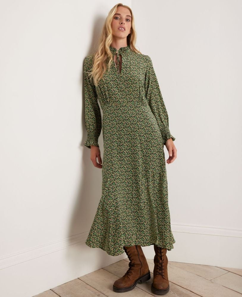 liberty print shirt dress Classic Shirtwaist Dress in Alabaster/Multi Tapestry Liberty Fabric