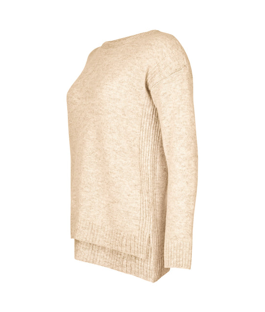 Drop Shoulder Jumper Ecru